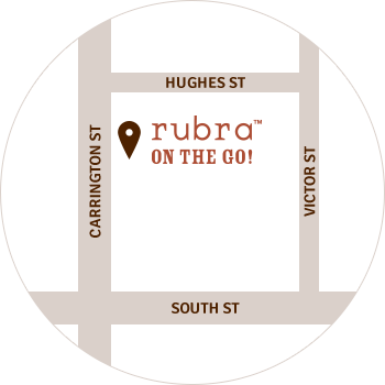 Rubra on the go location