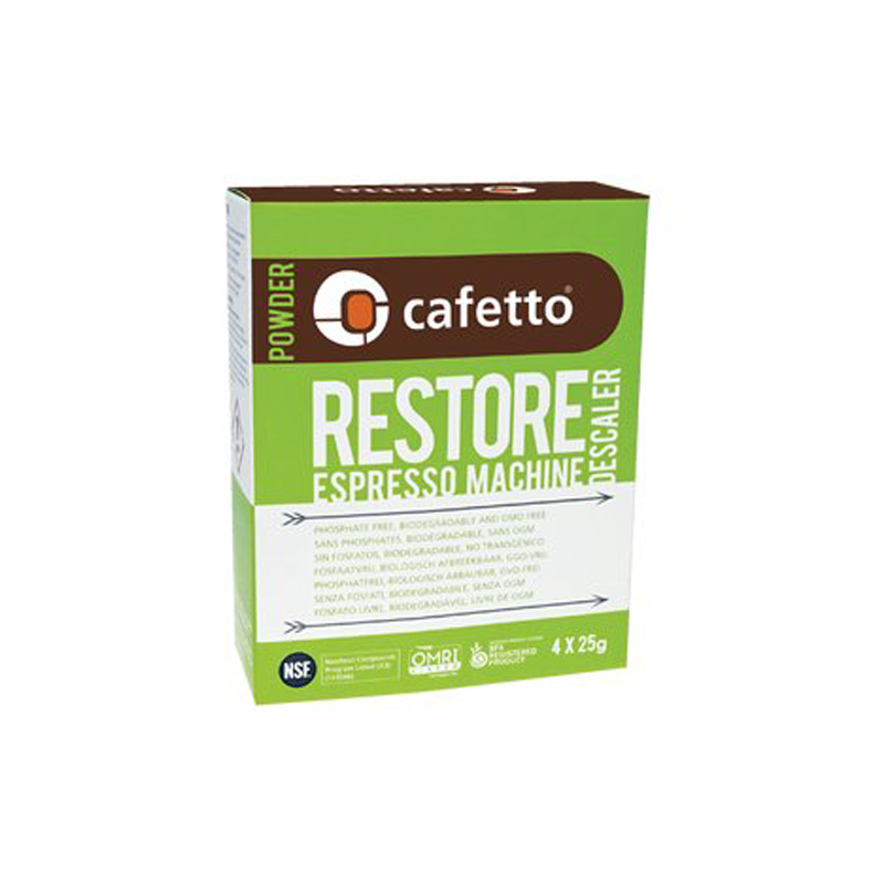 Cafetto Restore Descale Sachets 4pk - Rubra Coffee
